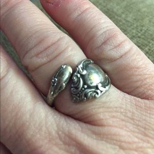 Silver spoon ring